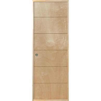 Puerta Terciado Huilo Precolgada Dual con Perforacin