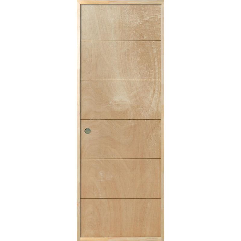 MULTIMARCA - Puerta Terciado Huilo Precolgada Dual con Perforación