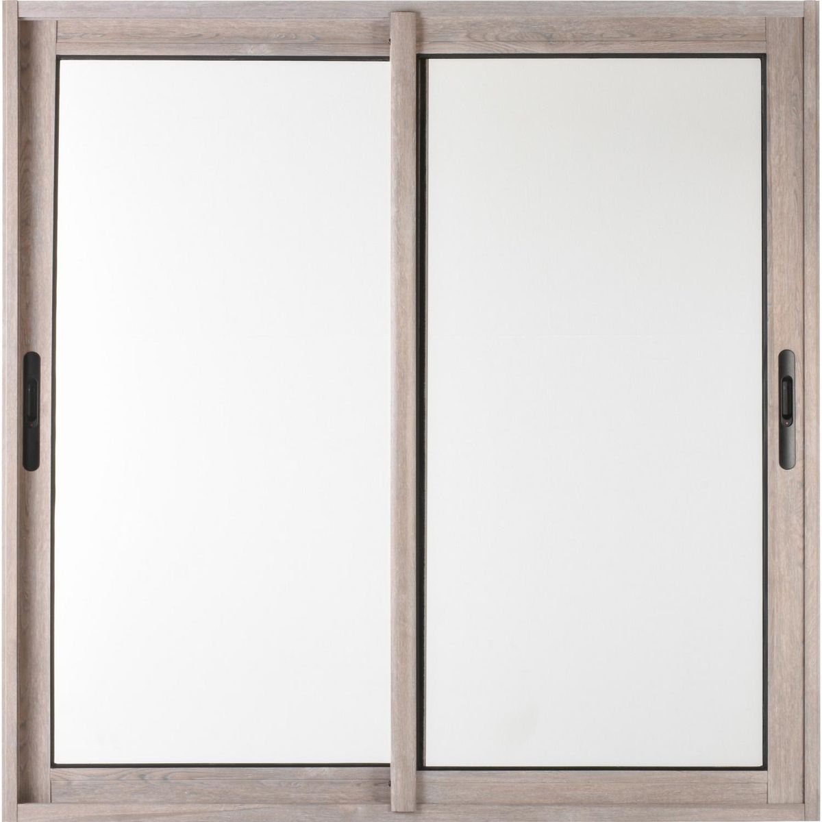 TERMOHOME - Ventana corredera 150x100 cm termopanel aluminio ceniza