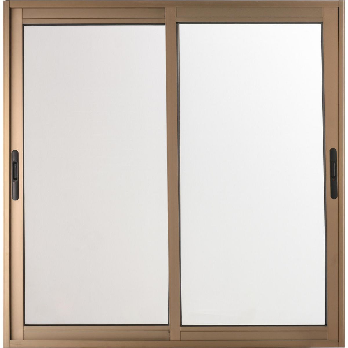 TERMOHOME - Ventana corredera 120x120 cm termopanel aluminio titanio