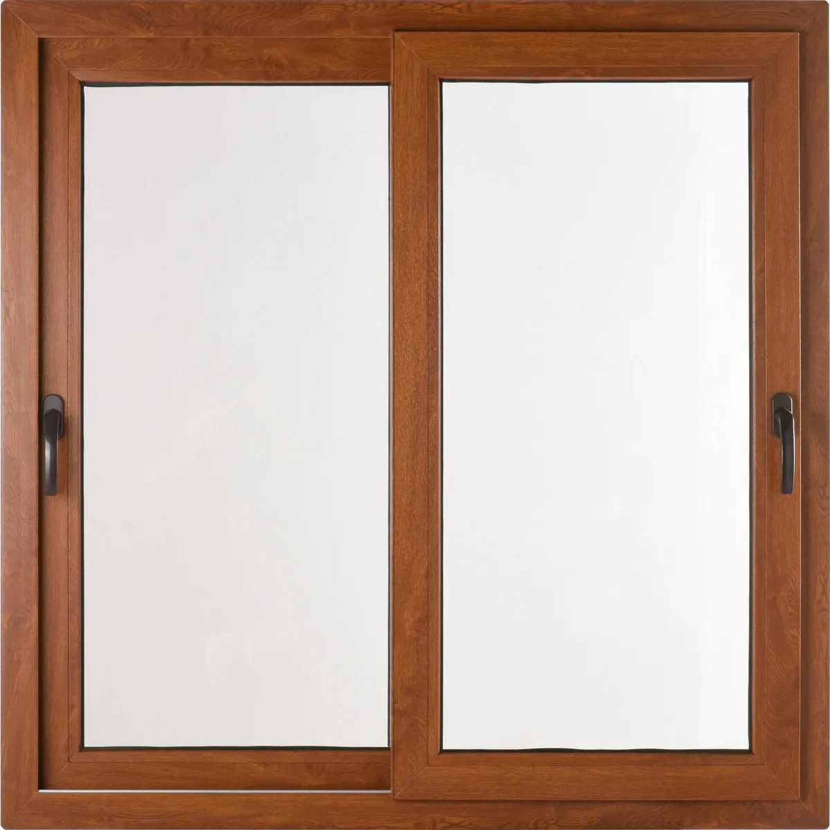 TERMOHOME - Ventana corredera 140x120 cm termopanel PVC roble