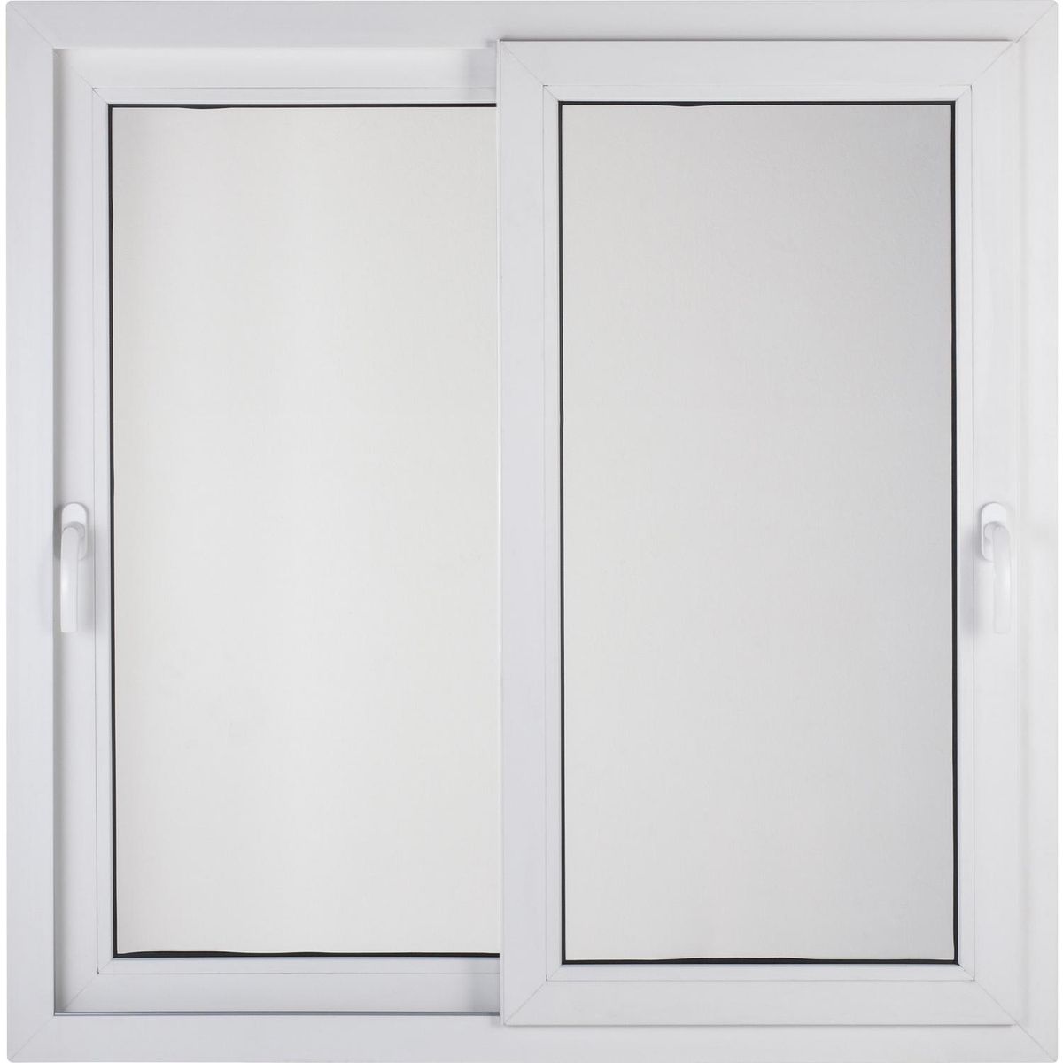 TERMOHOME - Ventana corredera 140x120 cm termopanel PVC blanco