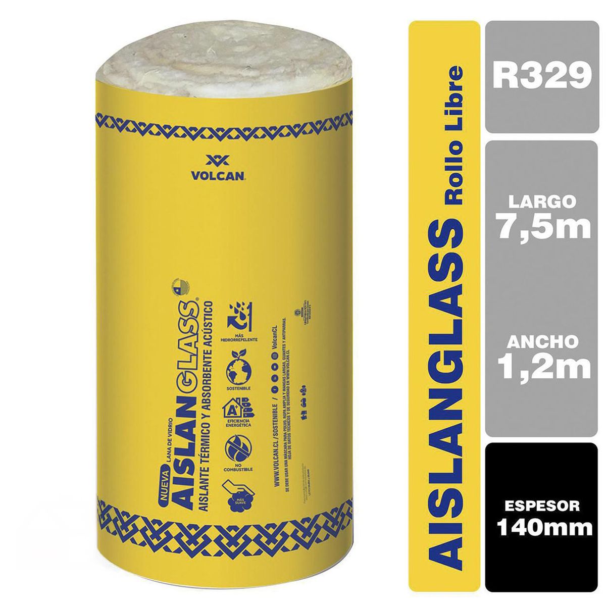 AISLANGLASS - Rollo libre 140mm R100/329 1.20x7.50 m