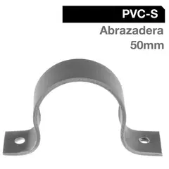 HOFFENS - Abrazadera Pack PVC-S 50mm Gris 5u