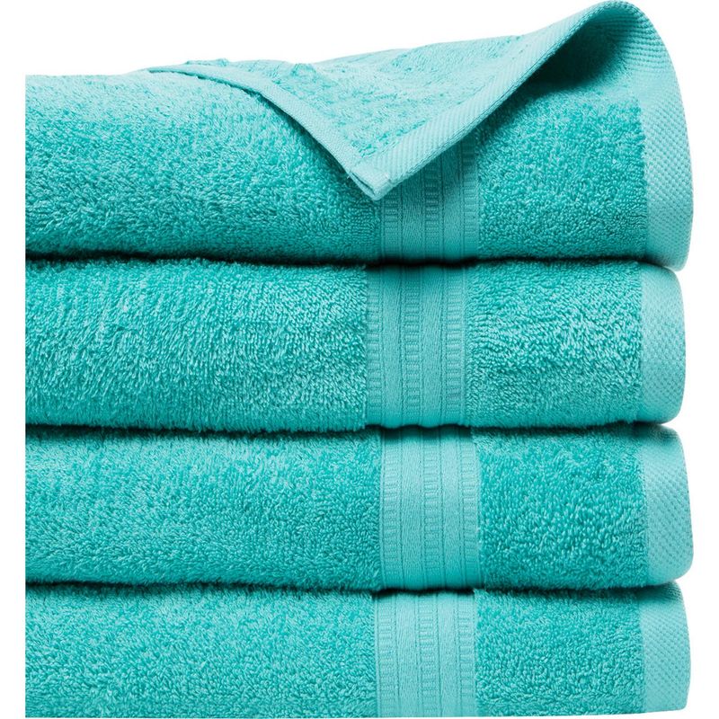 AMERICAN FAMILY - Toalla Baño AF 450 gr Algodón 70x140 cm Verde