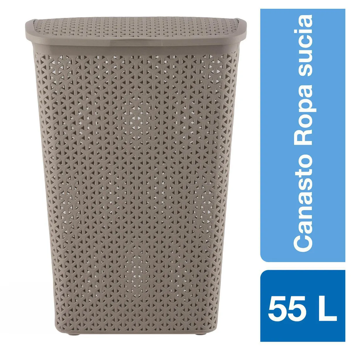 REYPLAST - Canasto para Ropa Sucia Bali 55 Litros