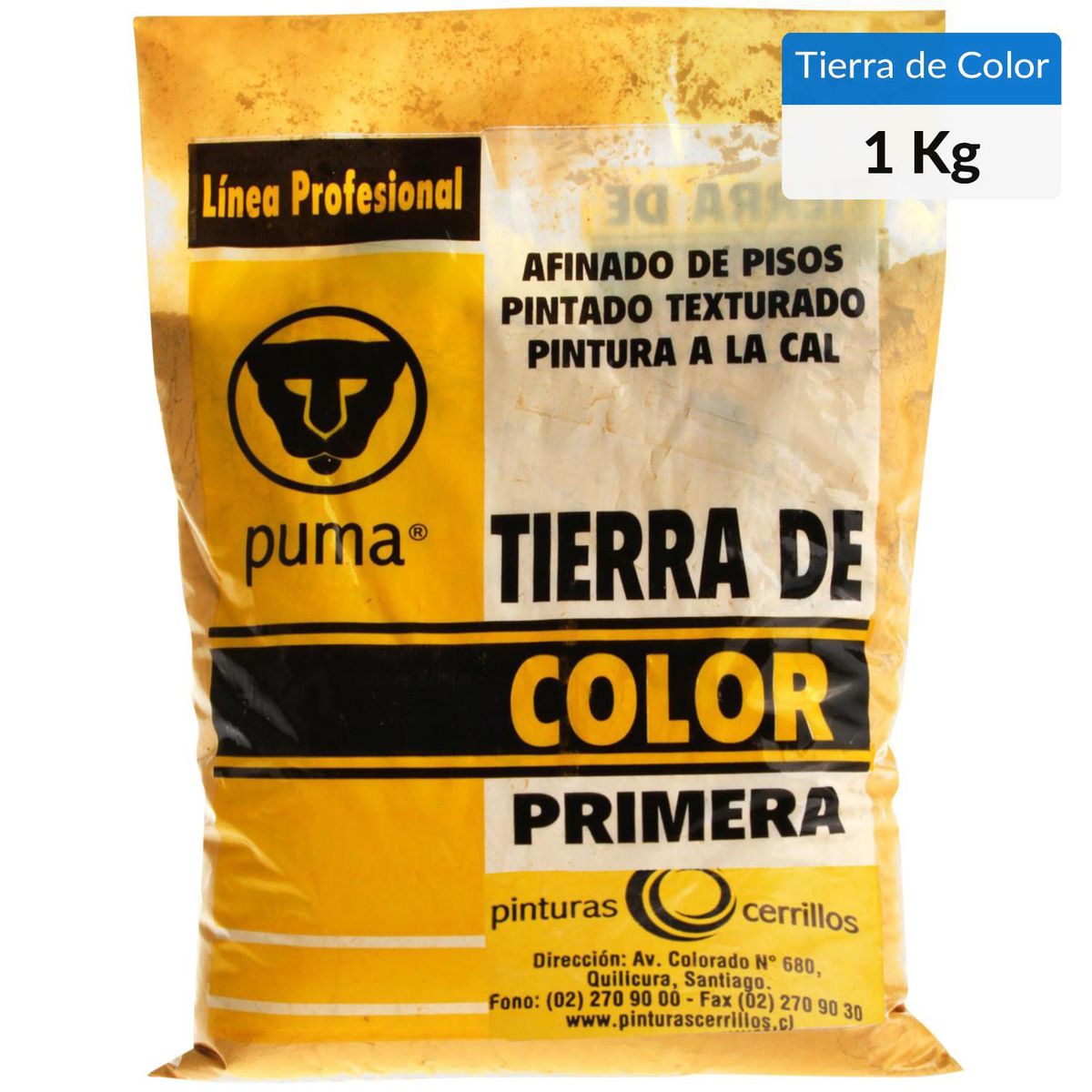 IBERICA - Tierra De Coloración Amarilla 1 Kg Para Cemento Y Cal