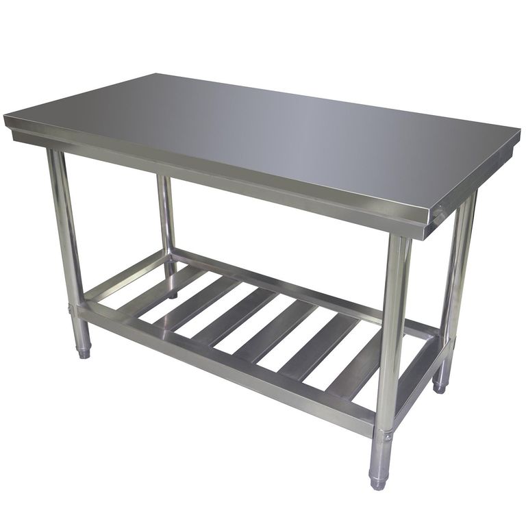 Mesón Central 120X60X80 Cm Con Parilla Inferior