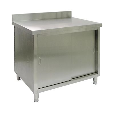 Imagen 2 del producto Mesón Cerrado 90X66X85 Cm Con Respaldo Y Repisa