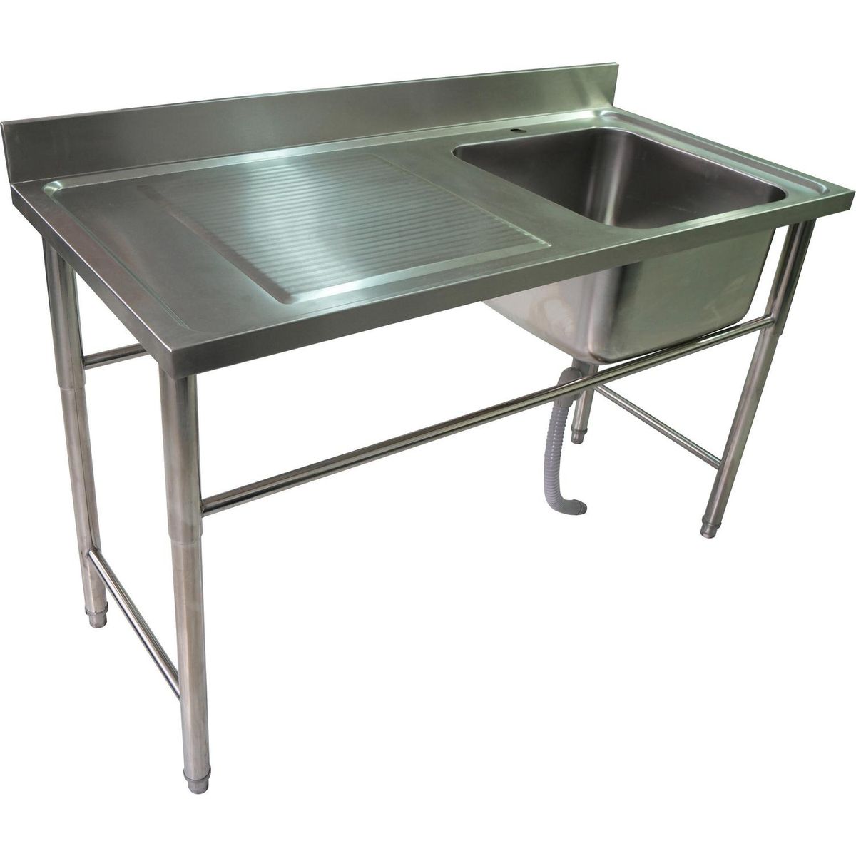 MAIGAS - Lavafondo con Secador Izquierdo 1 Cubeta(s) 140x85x66 cm Acero inoxidable