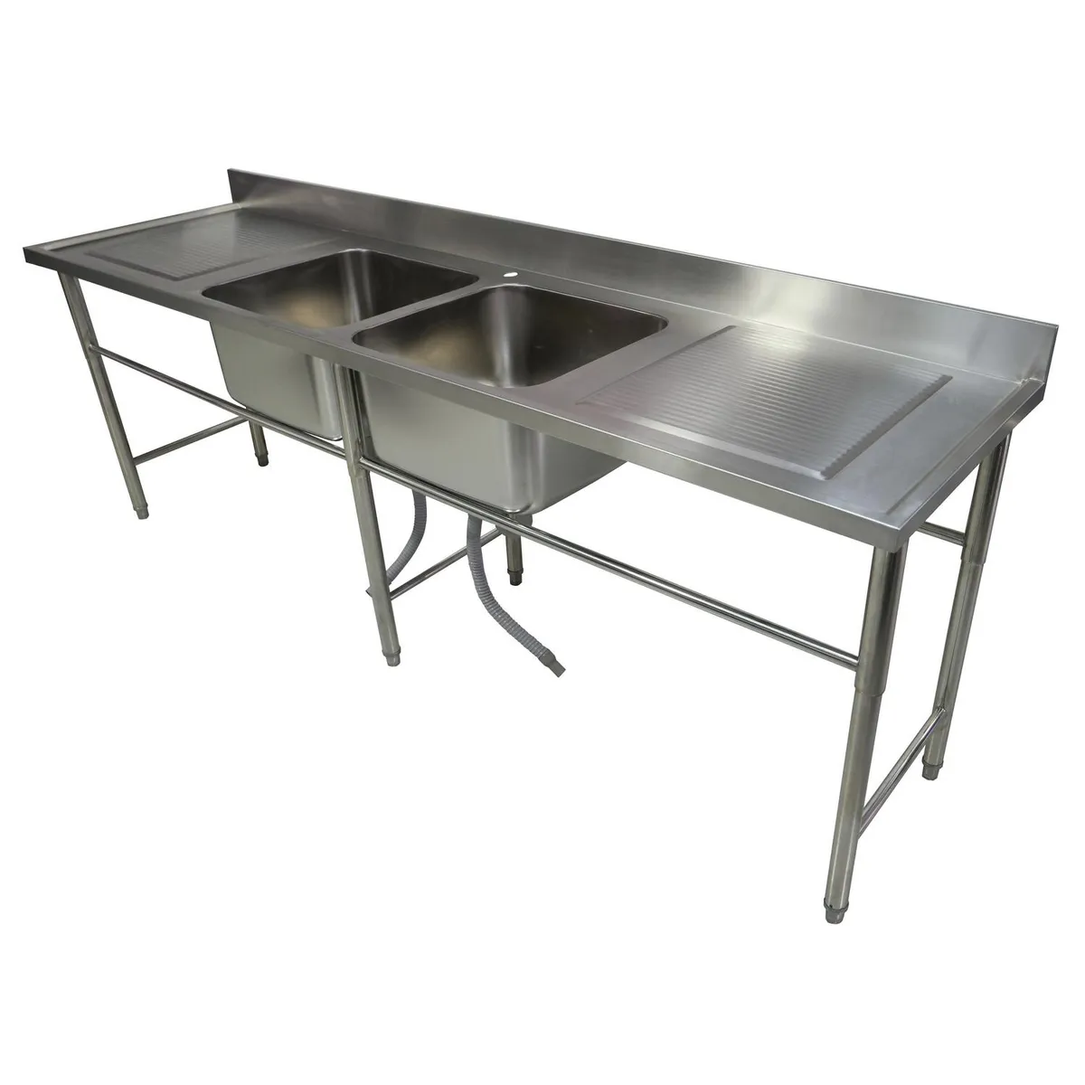 MAIGAS - Lavafondo 2 Cubeta(s) 250x85x66 cm Acero inoxidable