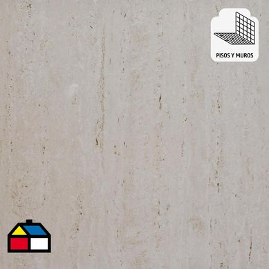Porcelanato 60x60 cm travertin pulido
