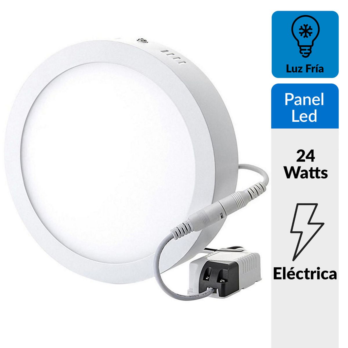 HB LEDS - Panel Sobrepuesto Redondo 24 W Frío
