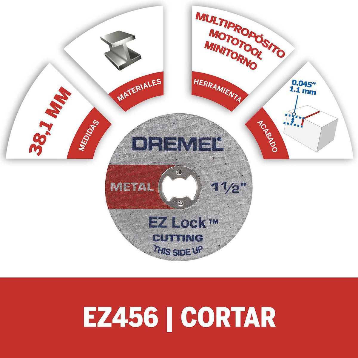 DREMEL - Disco de corte para metal ezlock