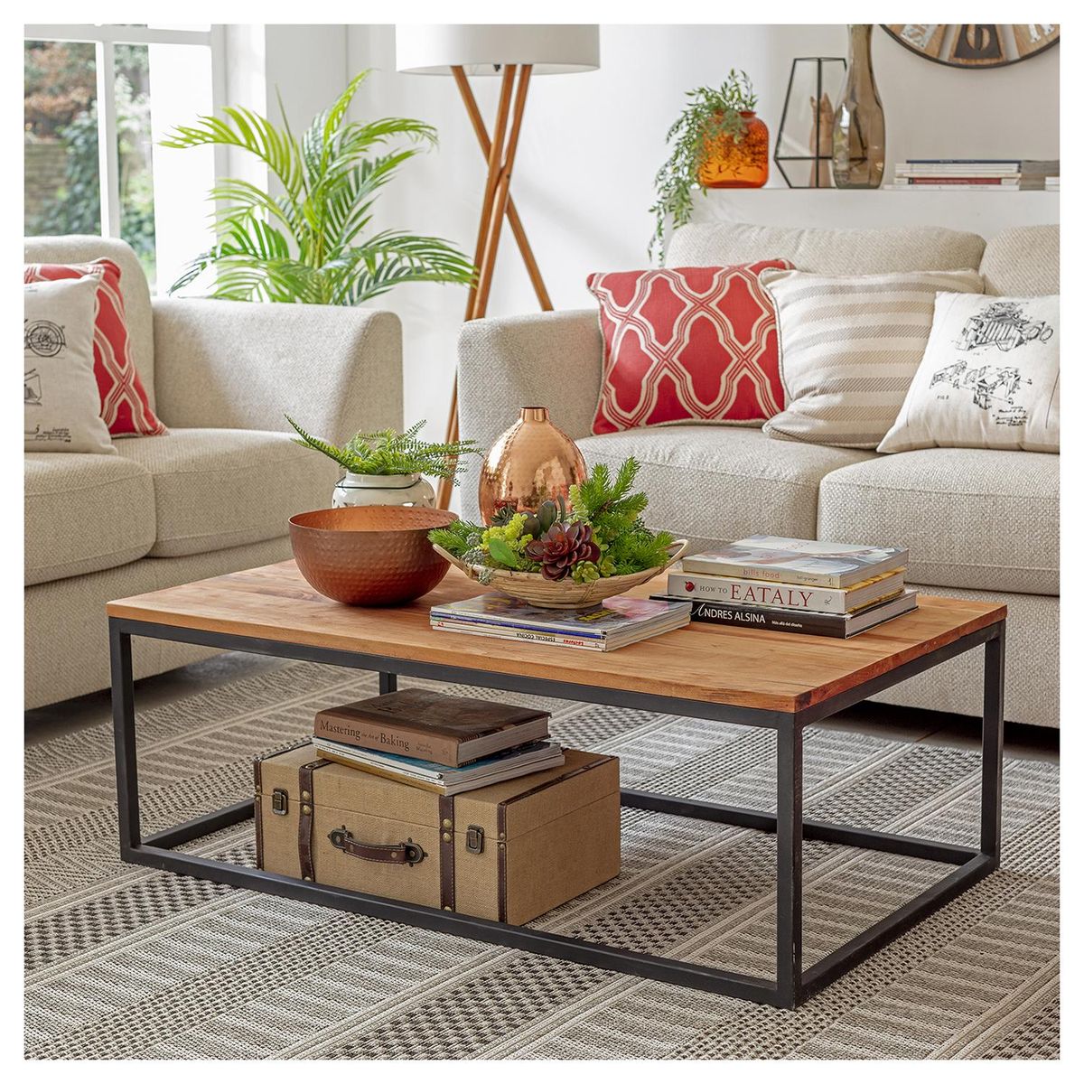 ILOFT - Mesa de centro 120x69x41 cm