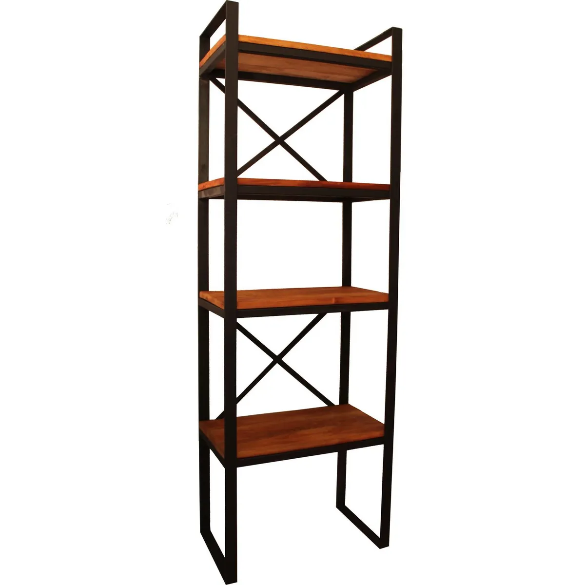 ILOFT - Estante Madera 4 Nivel(es) 60x180x36 cm Roble/Negro