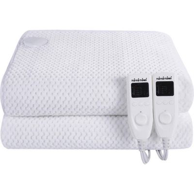 Imagen 2 del producto Calientacamas c/2 Zonas Independientes Eléctrica Coral Fleece 2 plazas 75 W Blanco