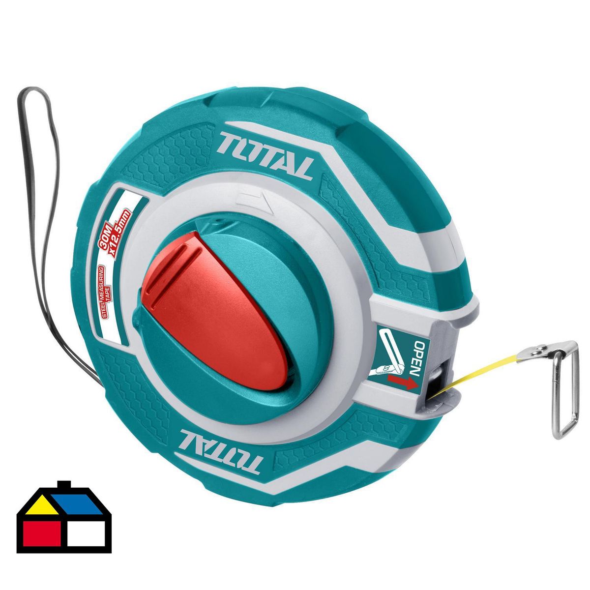TOTAL - Huincha de medir 30 metros con mango