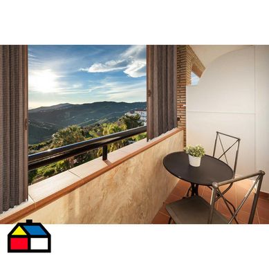 Puerta de Bamb Corredera Bamb 150x160xcm S/ Perf. caoba