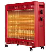 Estufa Cuarzo Radiación KC-220 Rojo