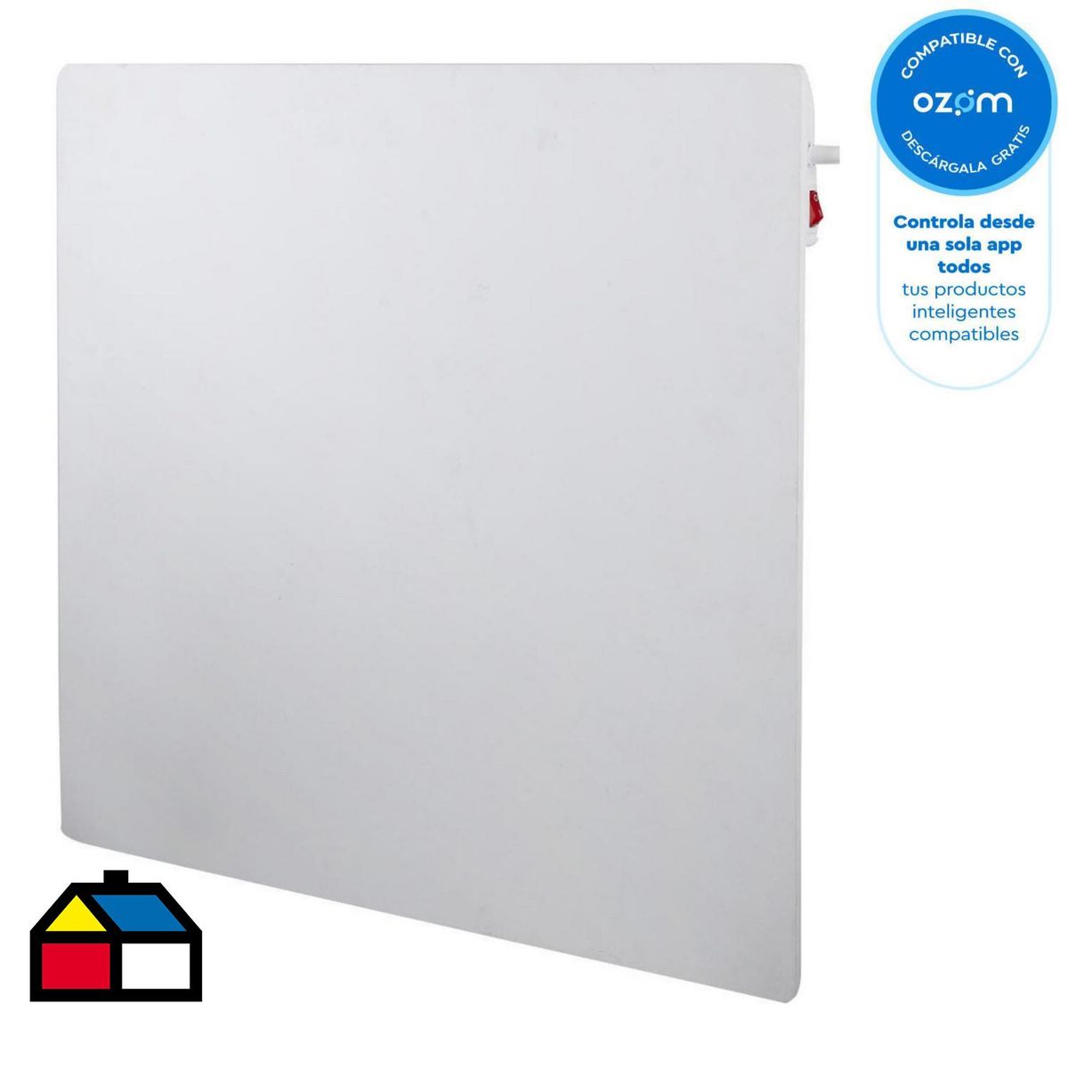 BIOCALOR - Panel Estufa Eléctrica con Wifi 800 W Convección BIO800 