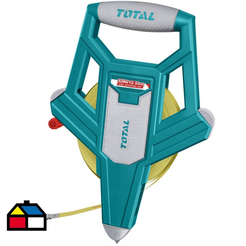 TOTAL - Huincha de medir 50 metros con mango