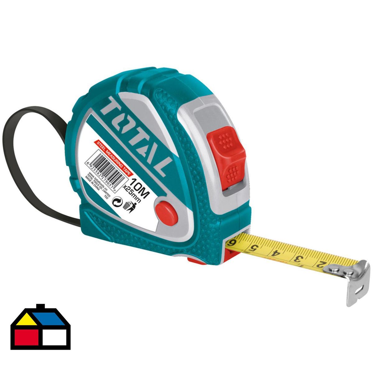 TOTAL - Huincha de medir 10 metros acero