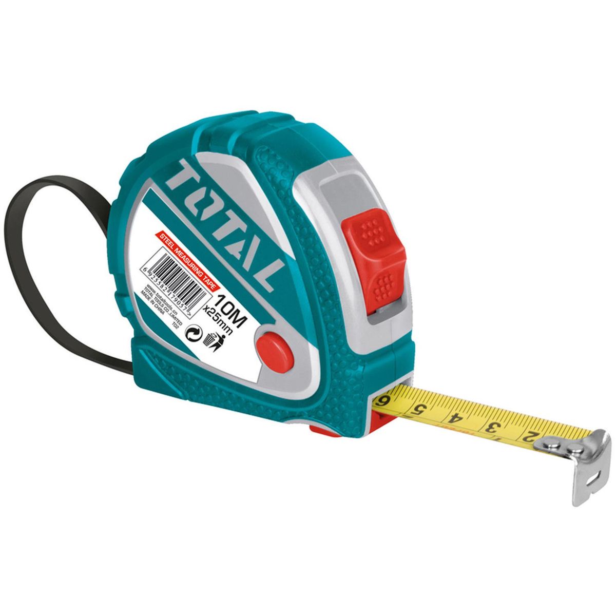 TOTAL - Huincha de medir 10 metros acero