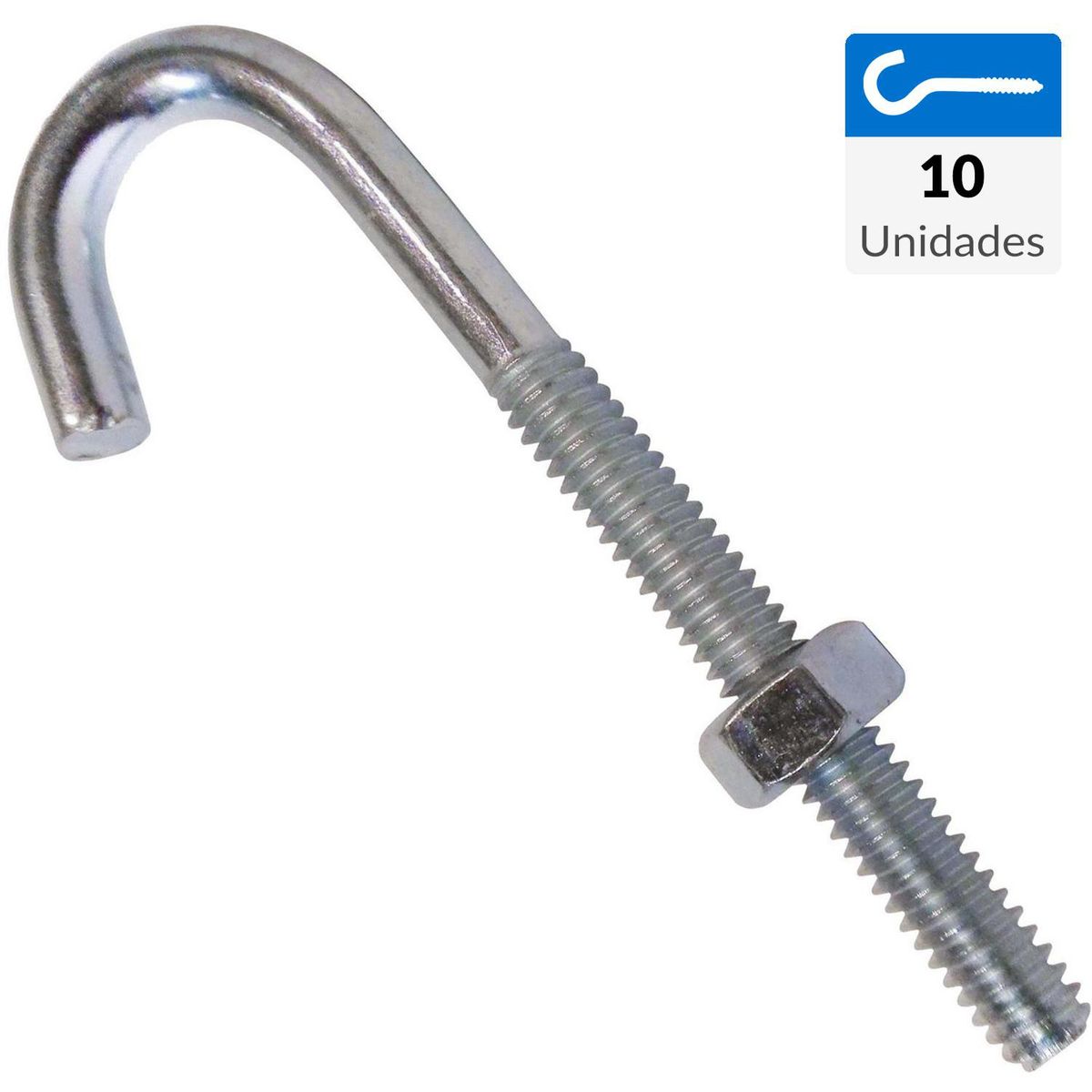 MAMUT - Gancho J 1/4"x2" 10 unidades