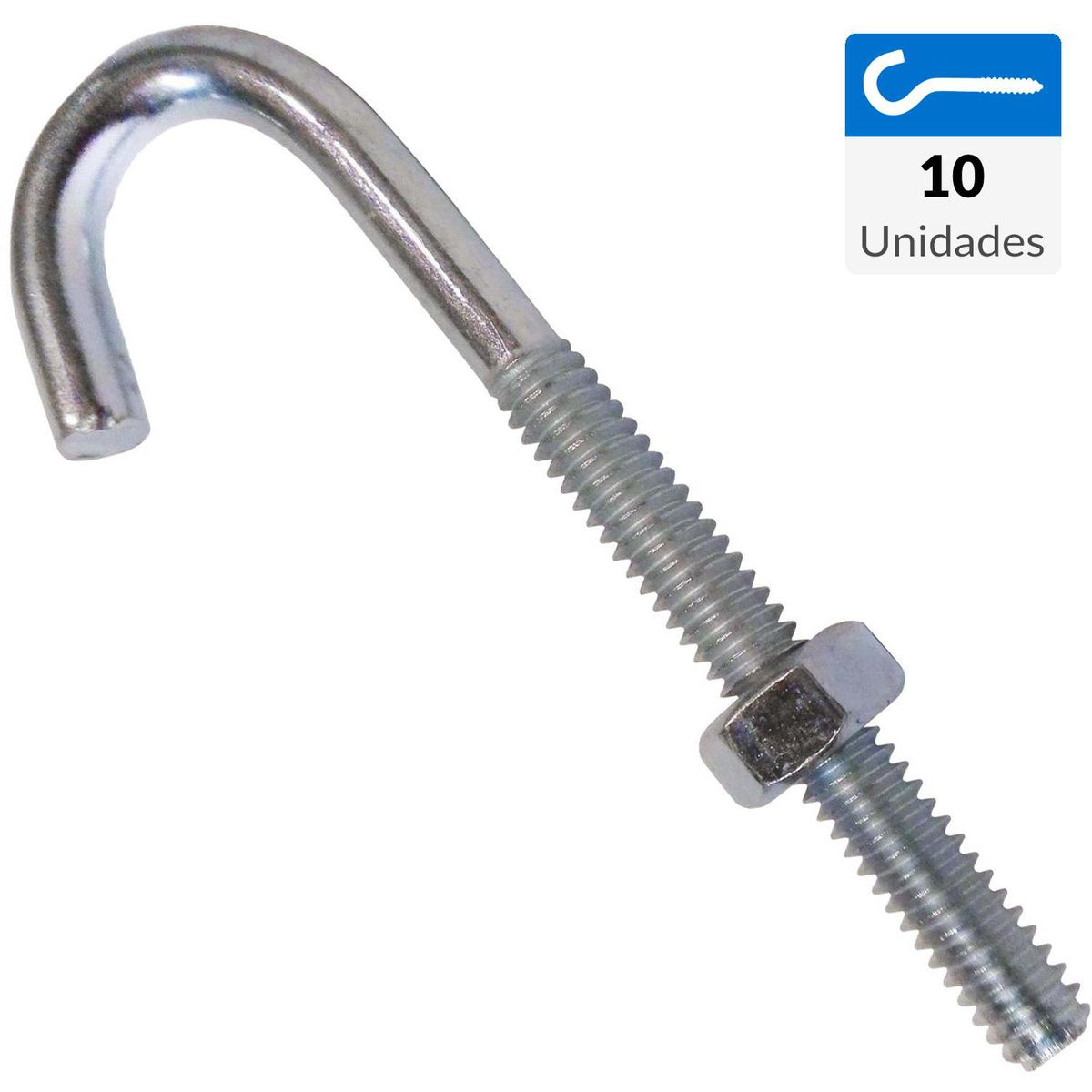 MAMUT - Gancho J 1/4"x2 1/2" 10 unidades