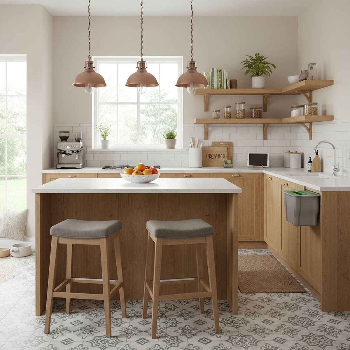 HBT - Basurero Colgante 5 Litros Plástico Gris