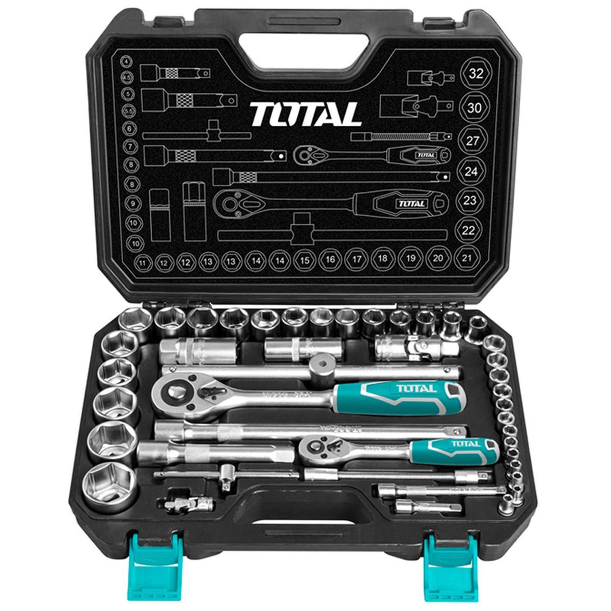 TOTAL - Juego de dados 44 piezas + chicharra