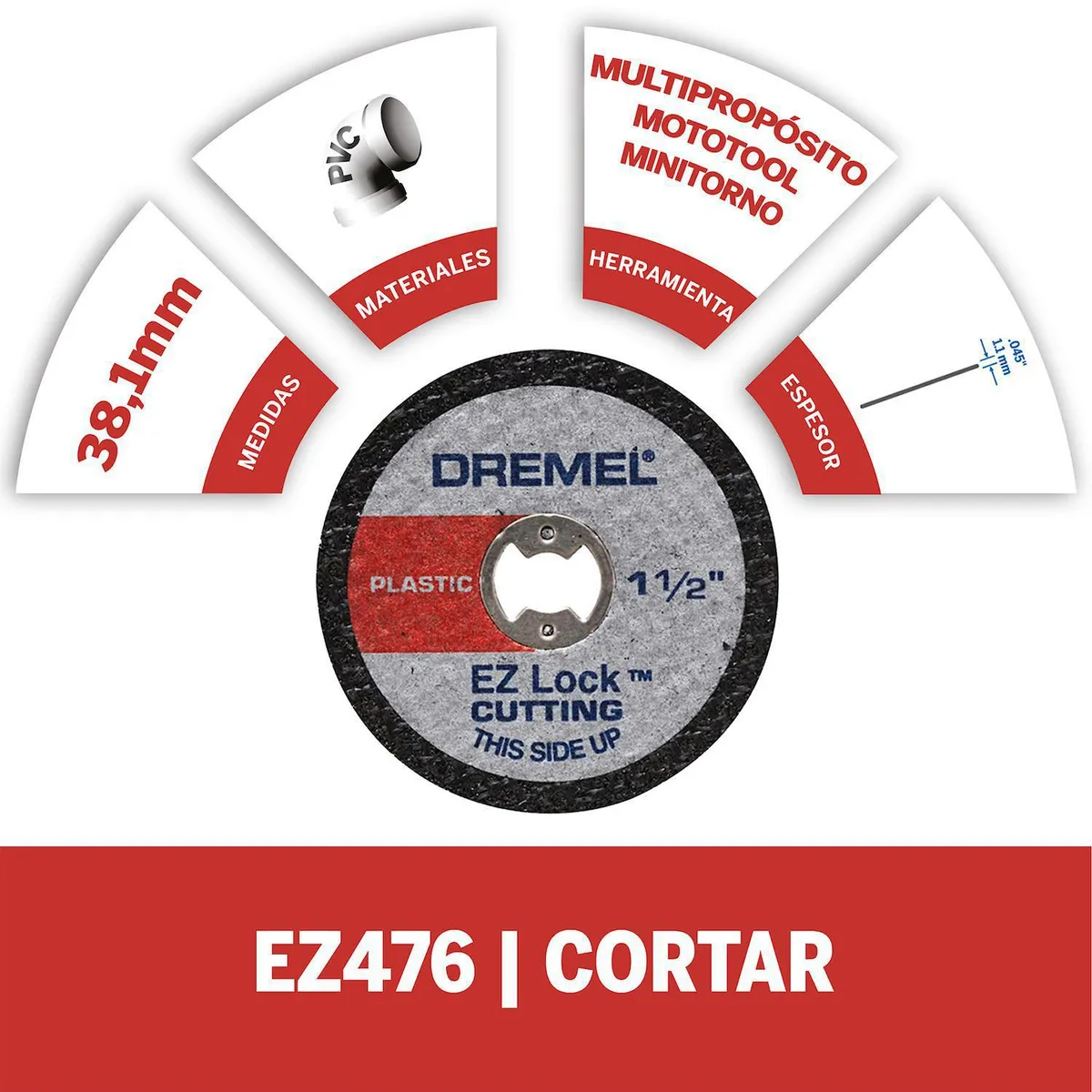 DREMEL - Disco Corte Para Plastico Ezlock