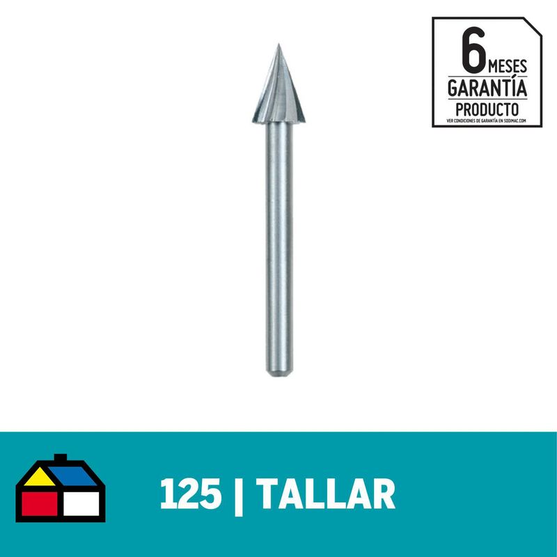 DREMEL - Fresa alta velocidad cónica 1/4" mod. 125