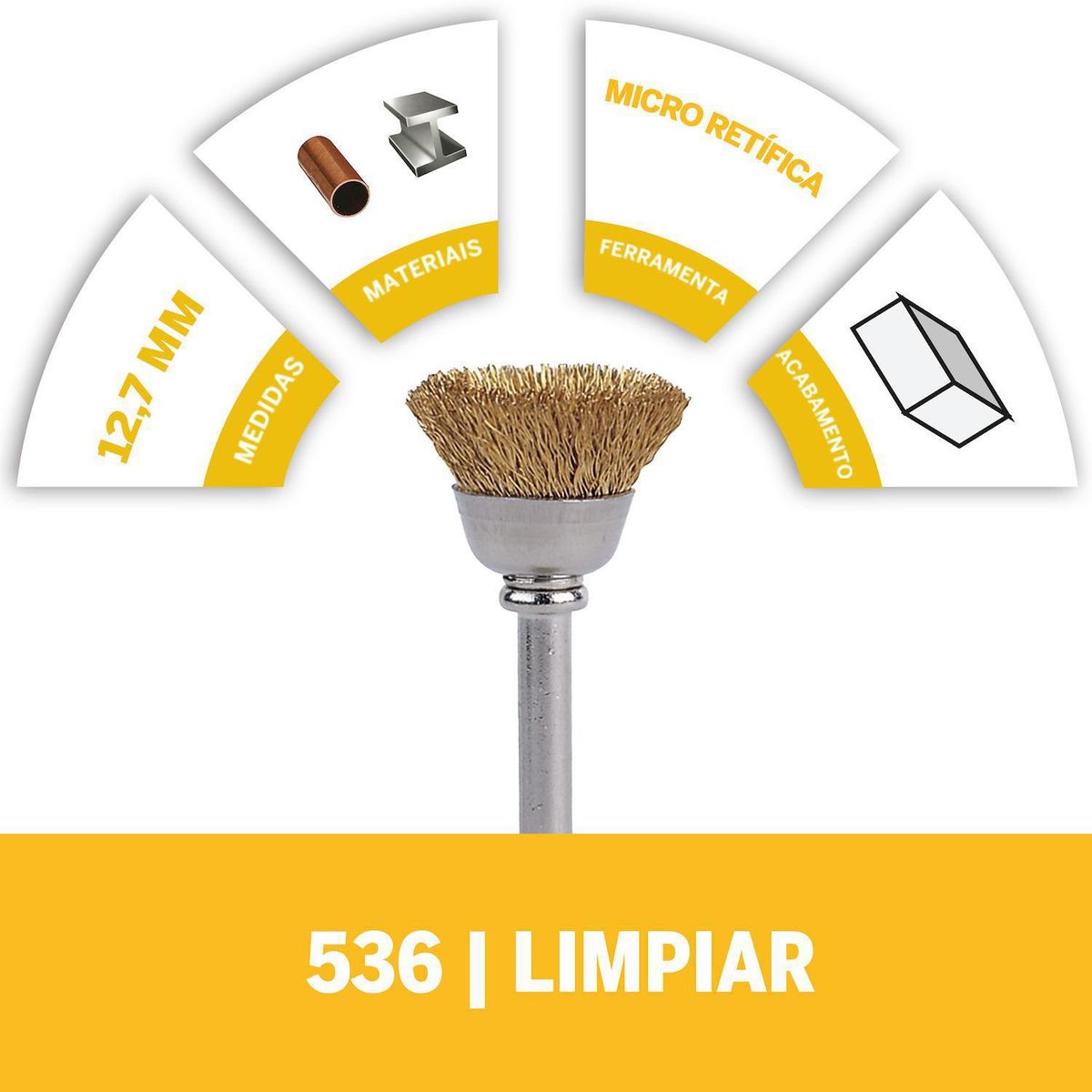 DREMEL - Cepillo laton 12,7mm