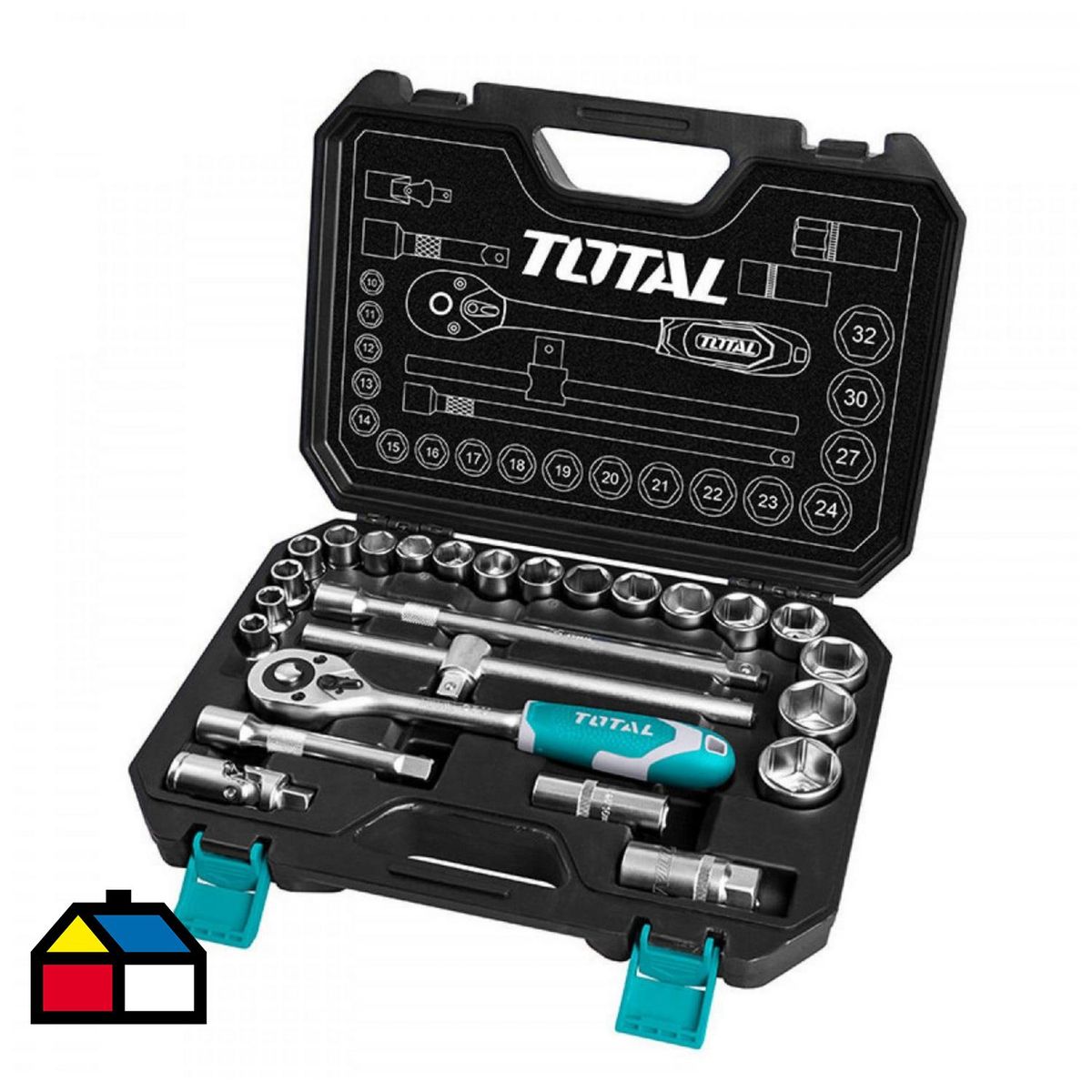 TOTAL - Juego de dados 25 piezas + chicharra