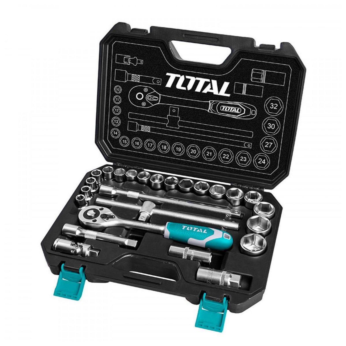 TOTAL - Juego de dados 25 piezas + chicharra