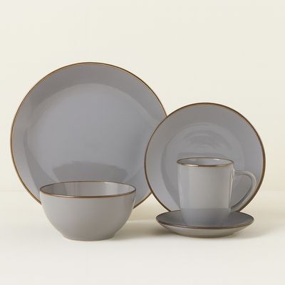 Imagen 2 del producto Juego de Loza 30 Piezas Cerámica Gris