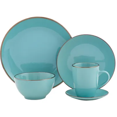 Imagen 2 del producto Juego de Loza 30 Piezas Cerámica Turquesa