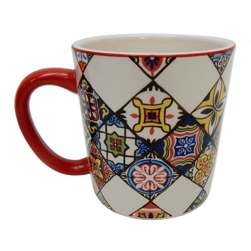 JUST HOME COLLECTION - Tazón mosaico rojo