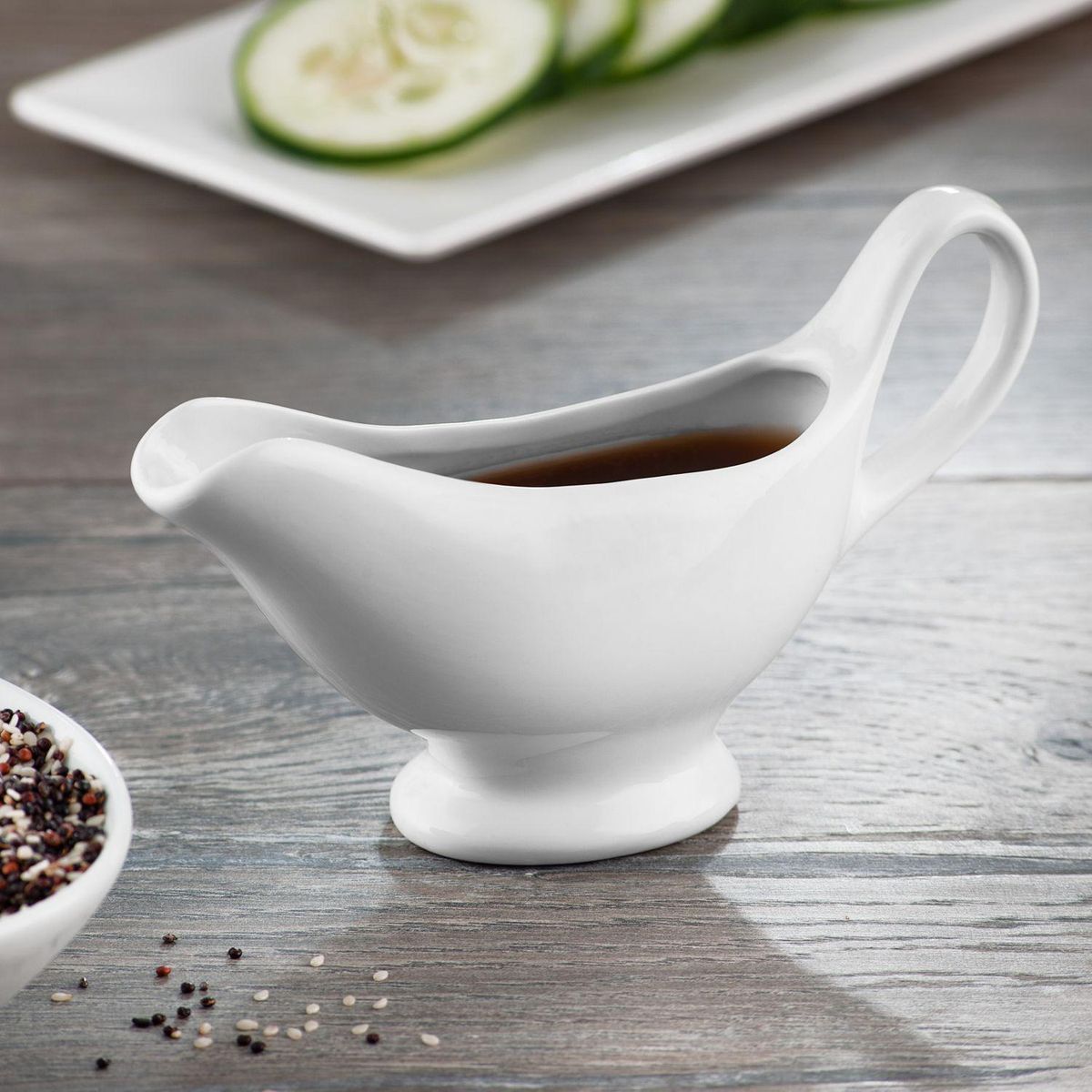 JUST HOME COLLECTION - Salsero de Porcelana Blanca Just Home Collection 100 ml