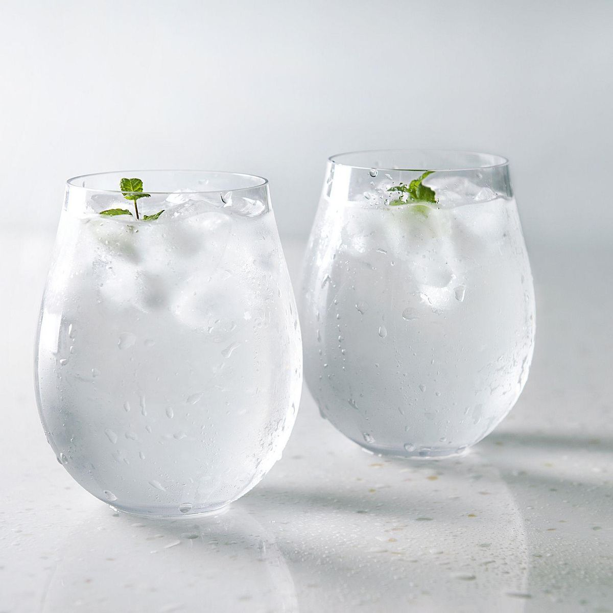 JUST HOME COLLECTION - Vaso Bajo de Tritán 480 ml Transparente