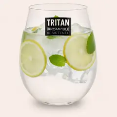 JUST HOME COLLECTION - Vaso Bajo de Tritán 480 ml Transparente