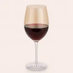 JUST HOME COLLECTION - Set 4 Copas de Vino tinto 460 ml Vidrio Ámbar