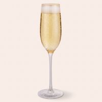 Set 4 Copas de Champágne 200 ml Vidrio Dorada