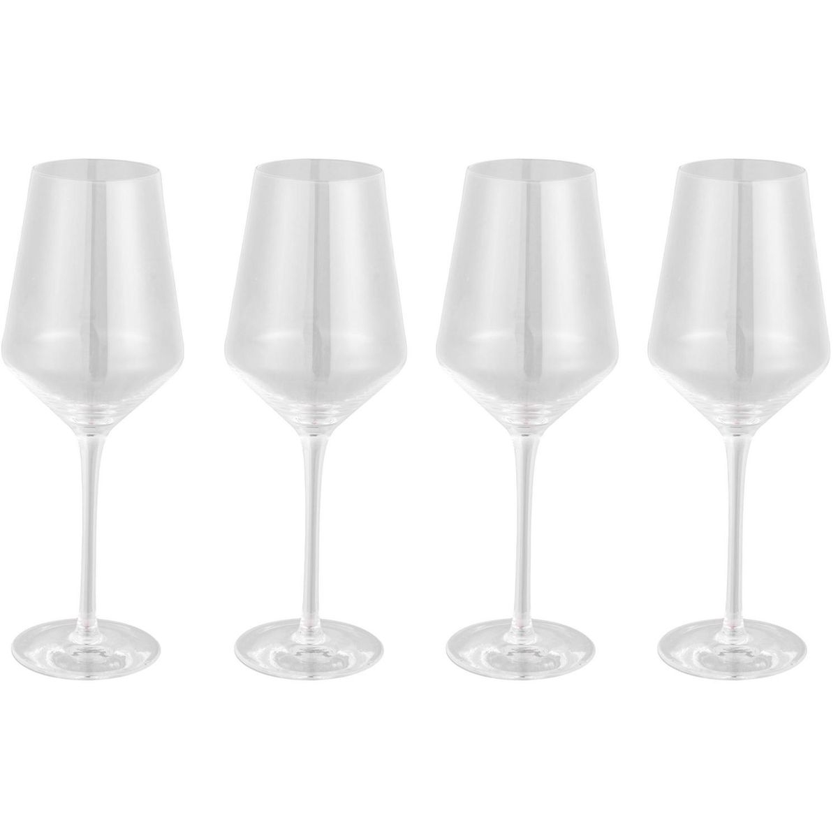 JUST HOME COLLECTION - Set 4 Copas de Vino tinto 400 ml Vidrio Transparente