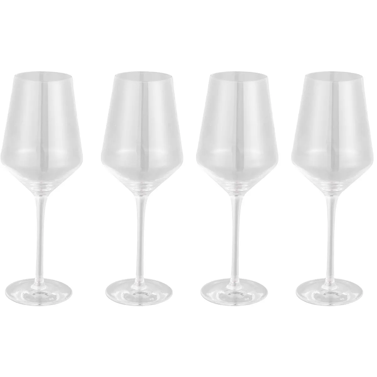 JUST HOME COLLECTION - Set 4 Copas de Vino tinto 400 ml Vidrio Transparente
