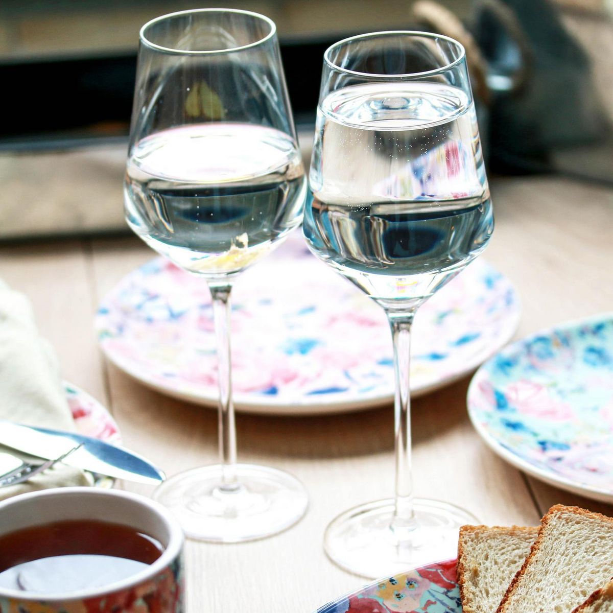 JUST HOME COLLECTION - Set 4 Copas de Vino tinto 400 ml Vidrio Transparente