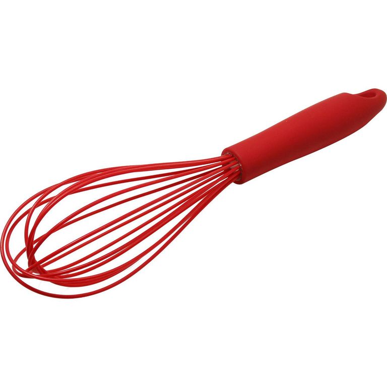 Batidor de silicona rojo