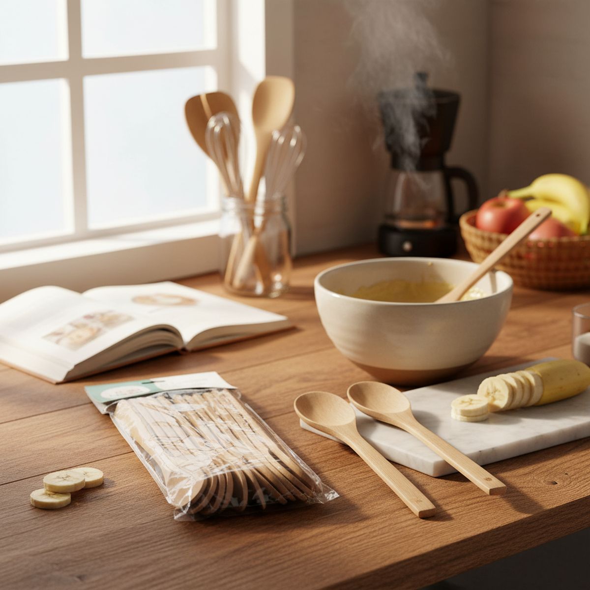 JUST HOME COLLECTION - Set 12 Cucharas Bambú